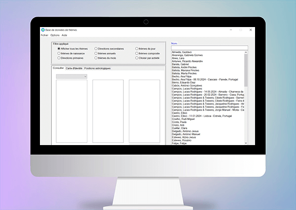 Base de données de thèmes astrologiques